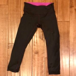LULULEMON crop leggings reversible